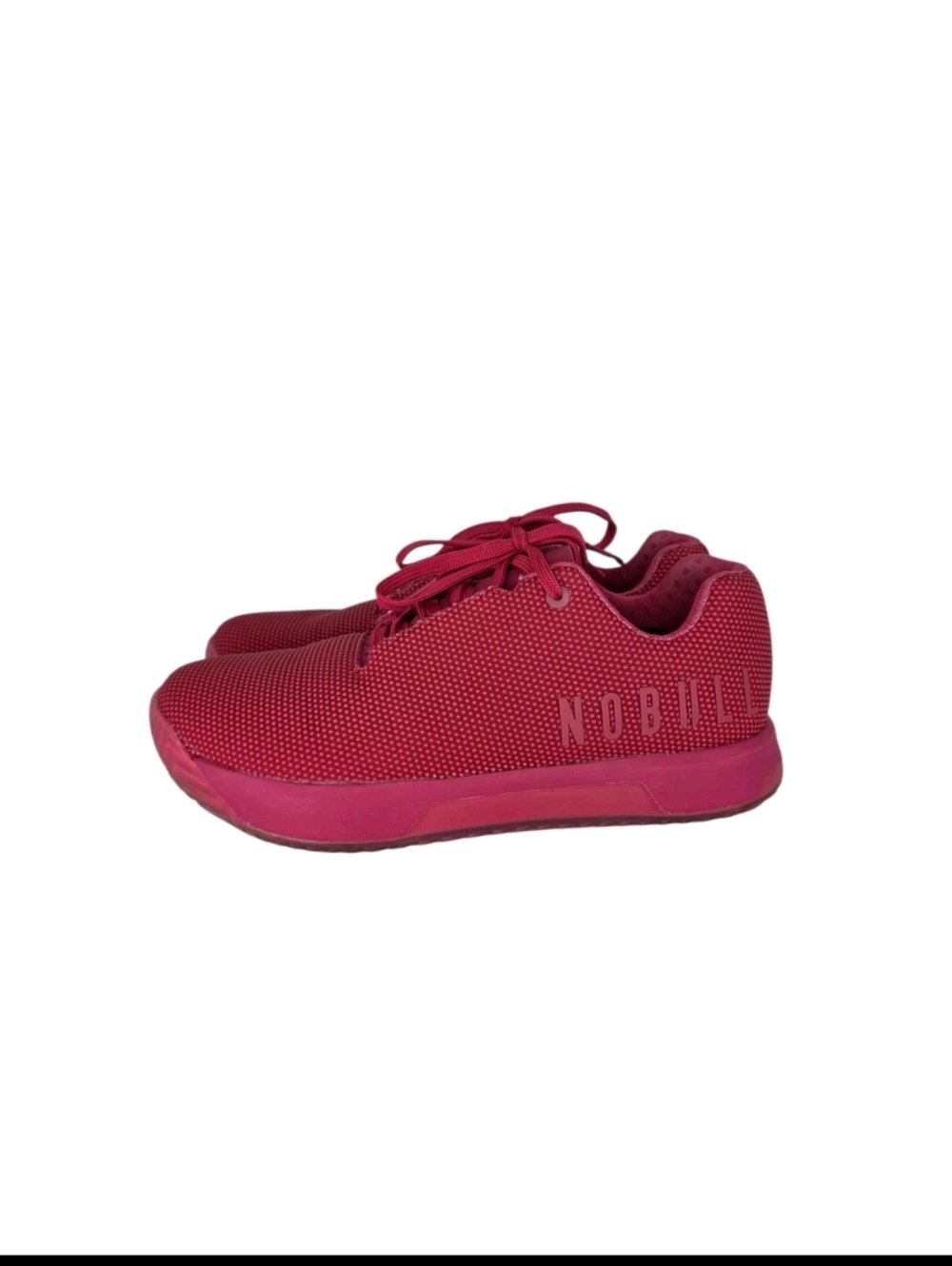NOBULL Trainer Shoes Womens Size 11 Pink Knit Breathable Cross Training Sneaker
